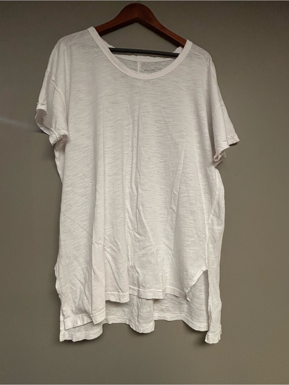 Pilcro Anthropologie Lightweight White Short Sleeve Swimsuit Cover